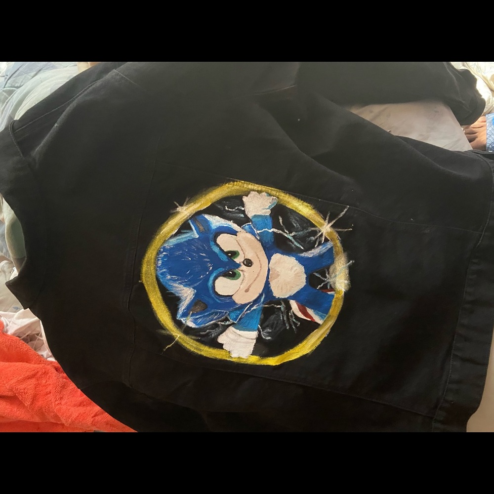 Custom Sonic Jean Jacket - Picture 3 of 7